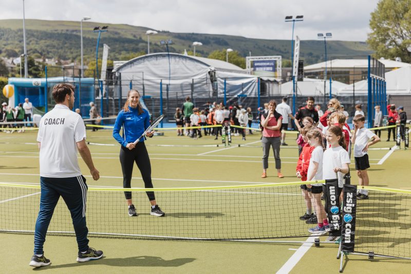 Mini tennis coaching at Ilkley Tennis Club