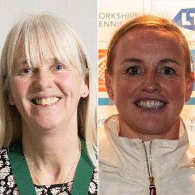 Portrait photos of Karen Mitchell and Angela Wood